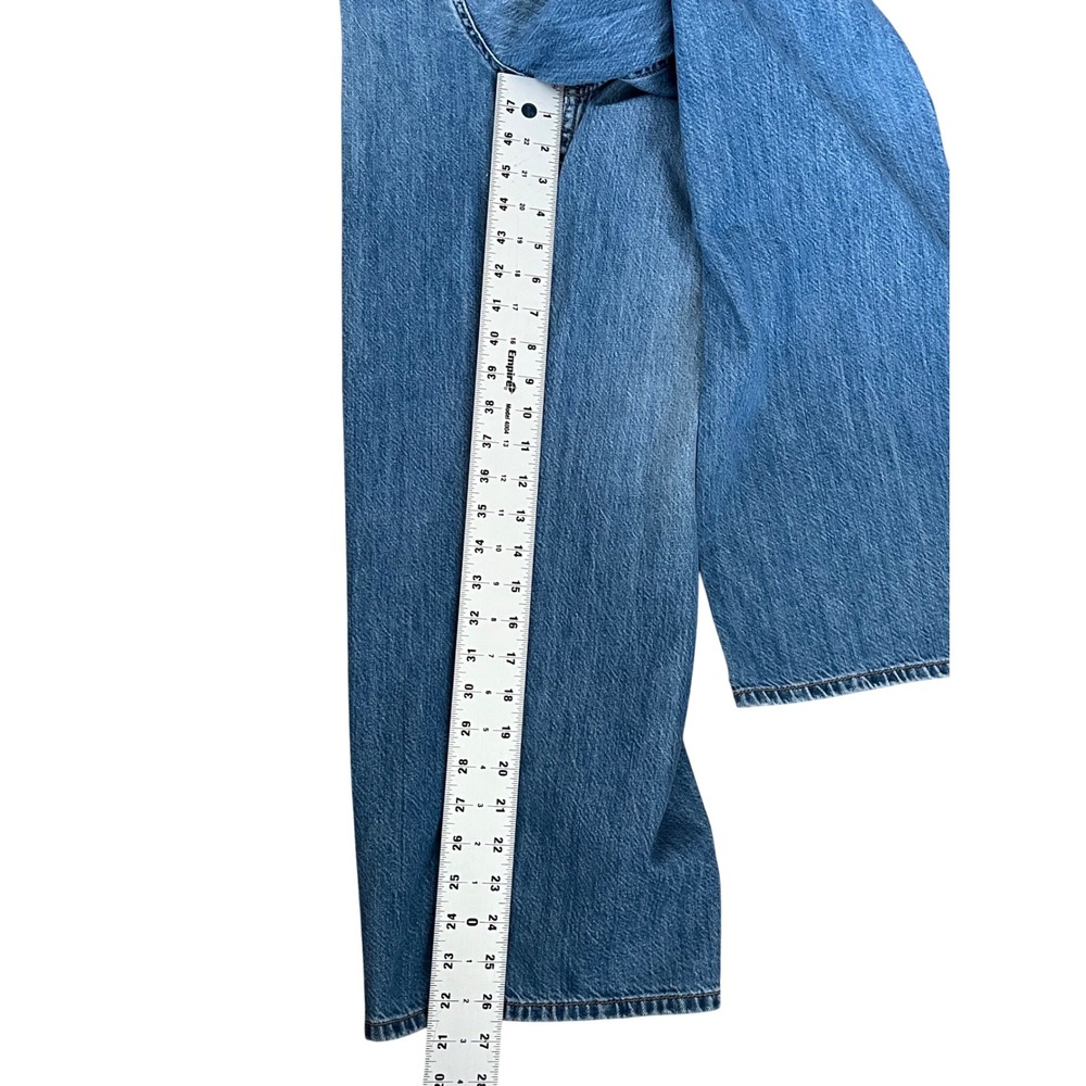 Rag Bone Lori Mid Rise Crop ‎ Wide Leg Jeans Medium Wash Denim Size 30 - Picture 9 of 9